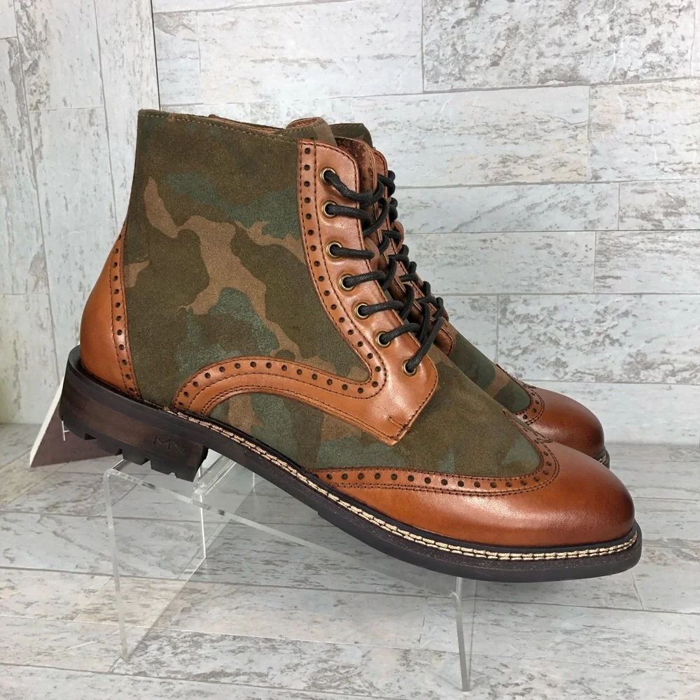 Mark Nason Camo Ithaca Beaufort Boots Wingtip ✅